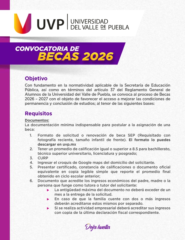 Convocatoria de Becas 2026