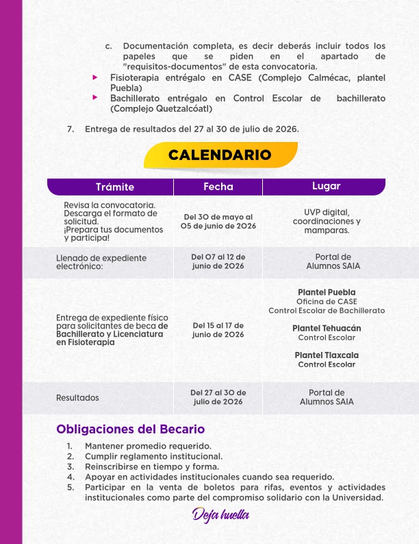 Convocatoria de Becas 2026
