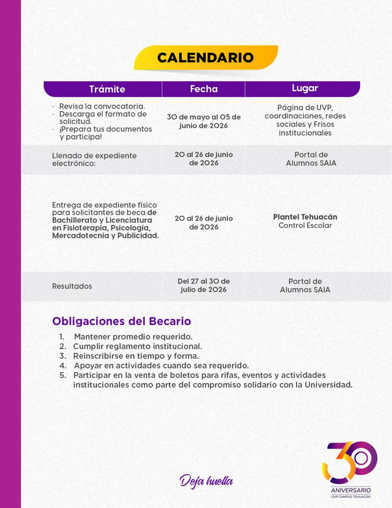 Convocatoria de Becas 2026