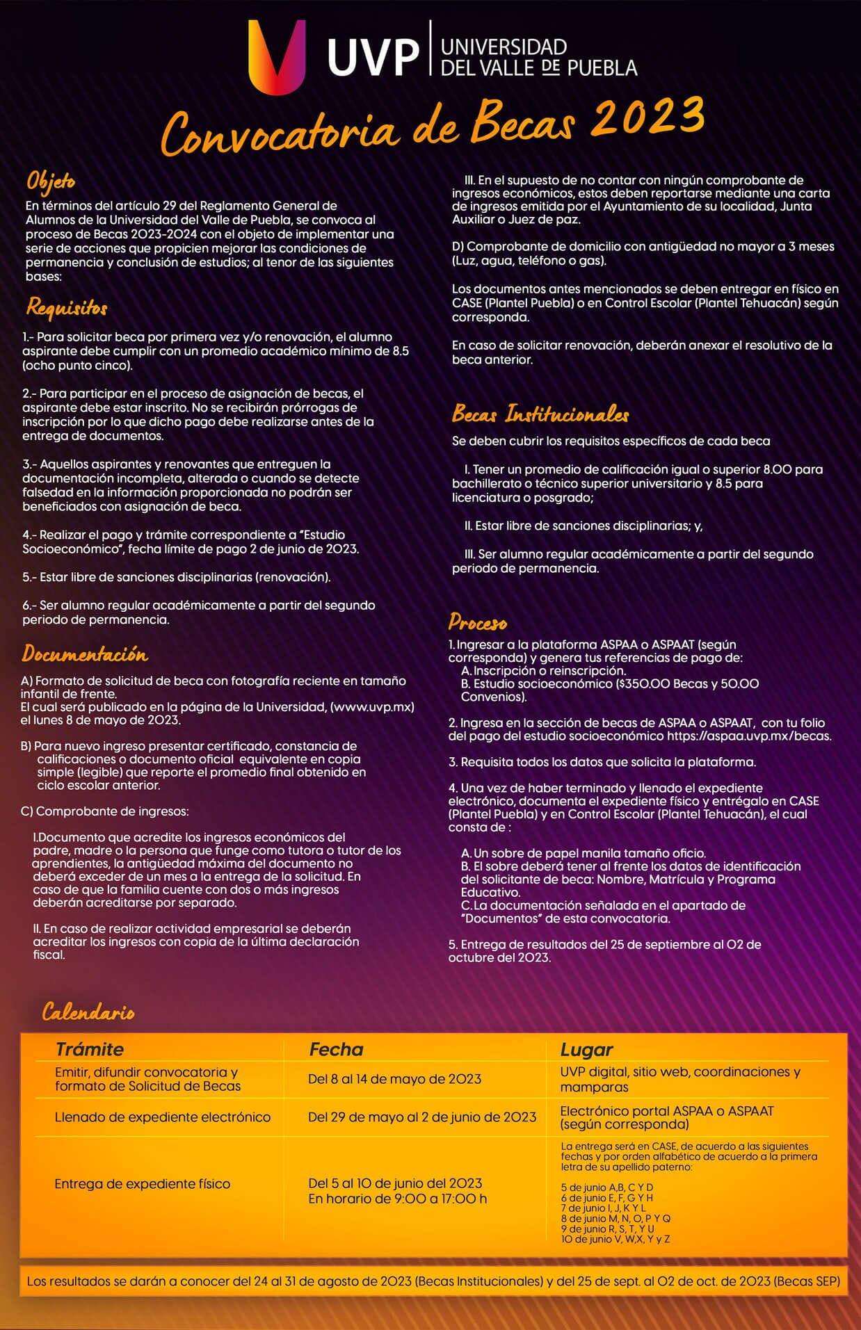 Convocatoria de Becas 2024